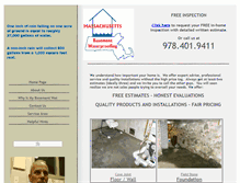 Tablet Screenshot of massachusettsbasementwaterproofing.com